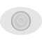 Ekena Millwork Standard Dalton Bullseye Rosette with Square Edge, 4"W x 2 3/4"H x 1"P ROSP040X028X100DAL02 - alternate 4
